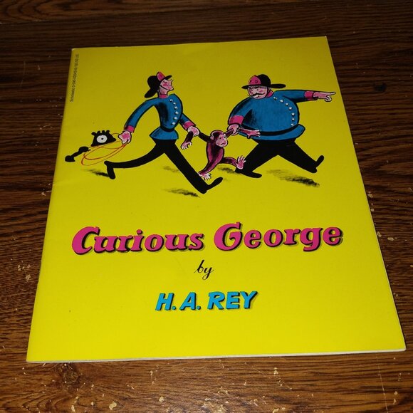 Curious George (H.A. Rey,, Scholastic Books) Softcover Book - Picture 1 of 5